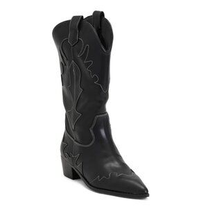 WEWOREWHAT Black Cowboy Boots